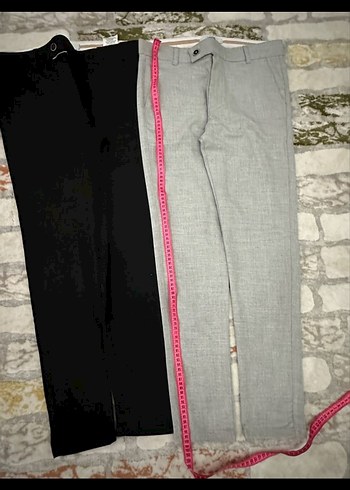 Siyah erkek Kumaş Pantolon - Görsel 6