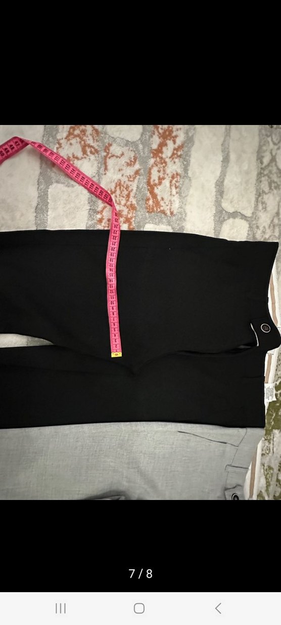 Siyah erkek Kumaş Pantolon - Görsel 3