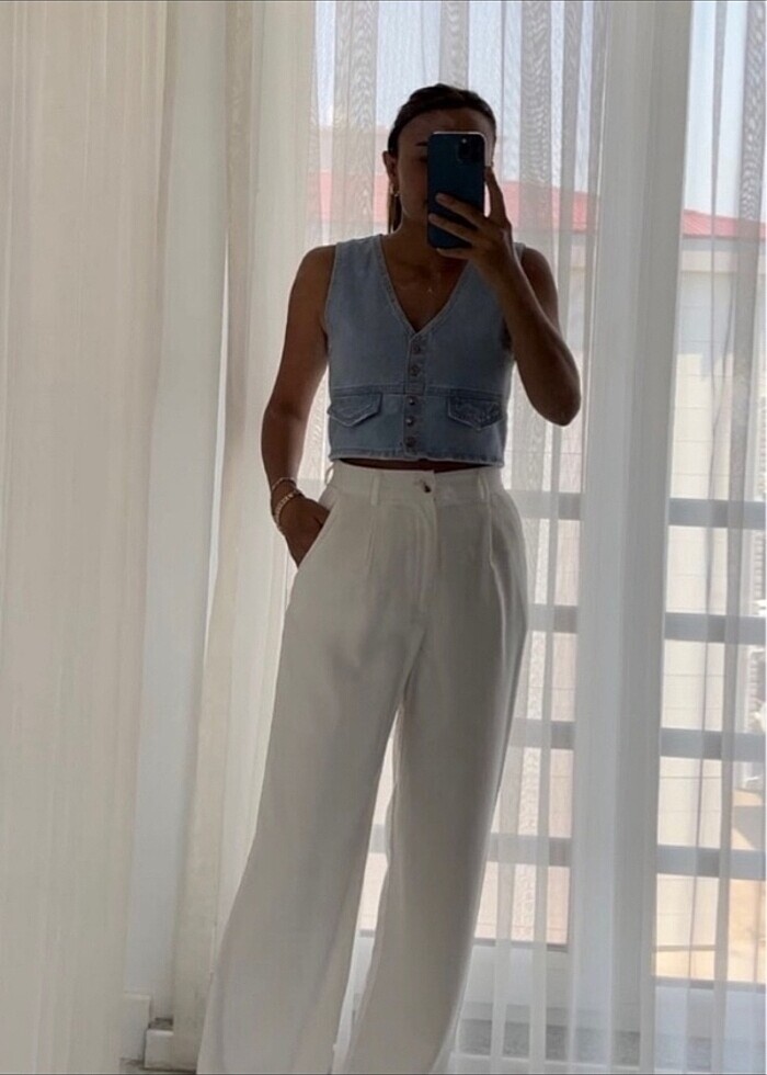 Stradivarius Straight Fit Pantolon — görsel 2/3