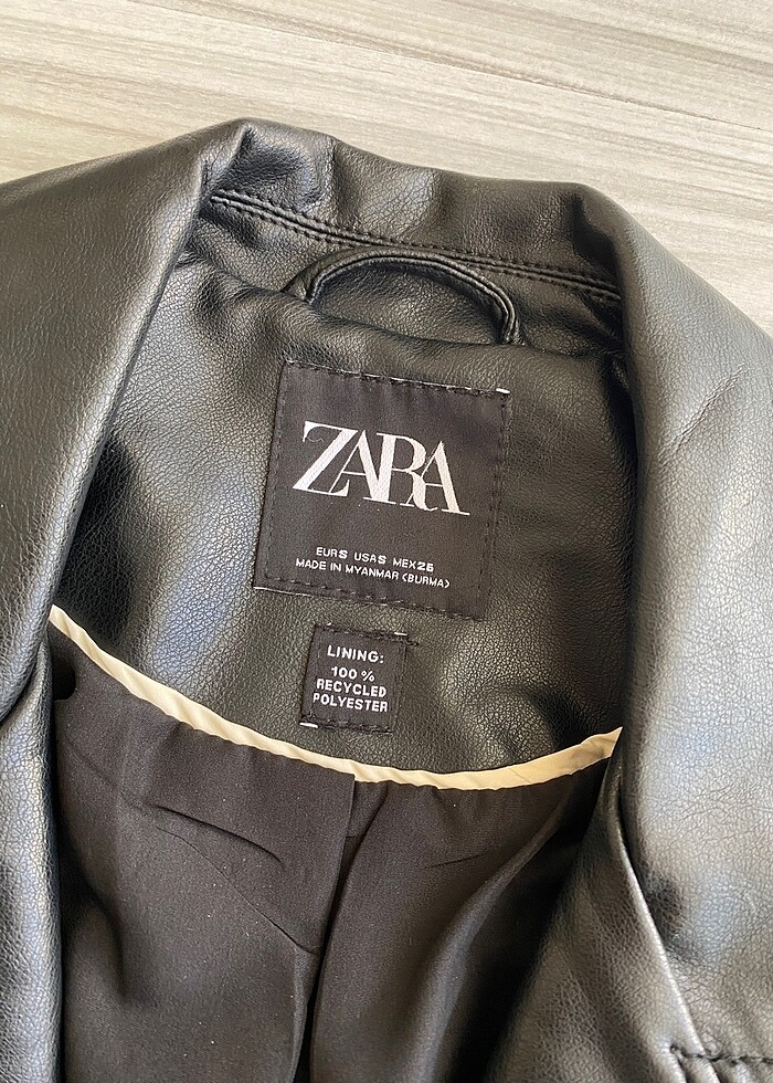 Zara Deri Ceket — görsel 3/4