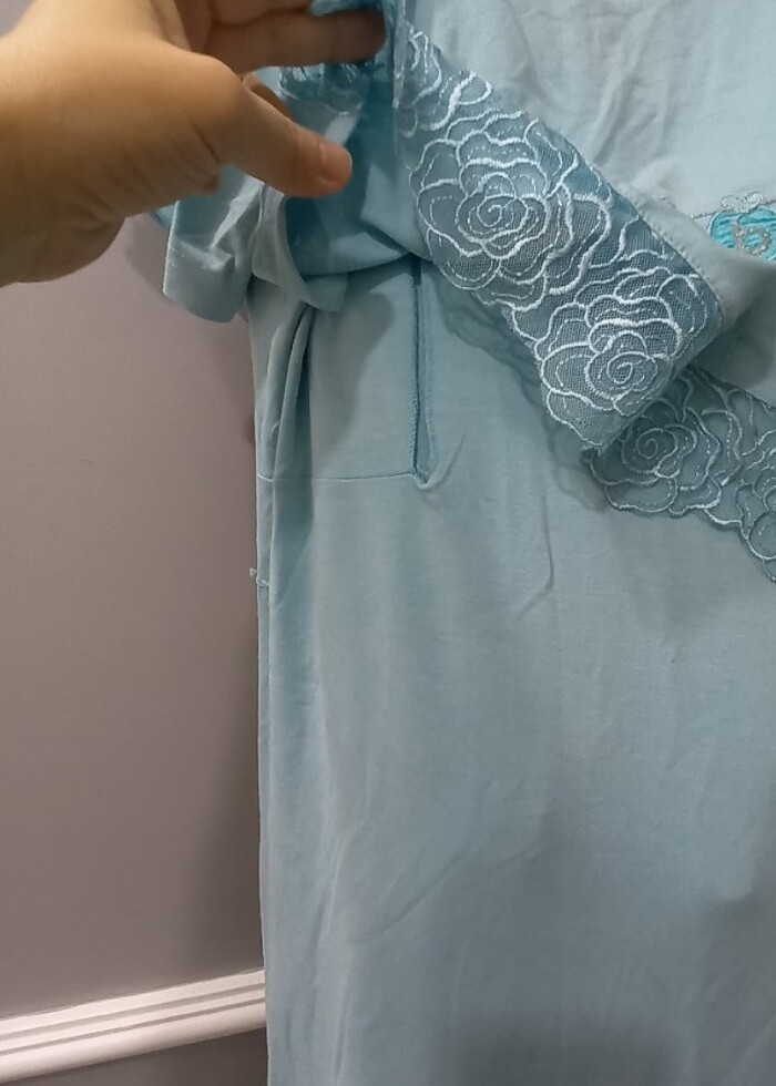 Çok az giyildi emzirme geceligi - Görsel 2