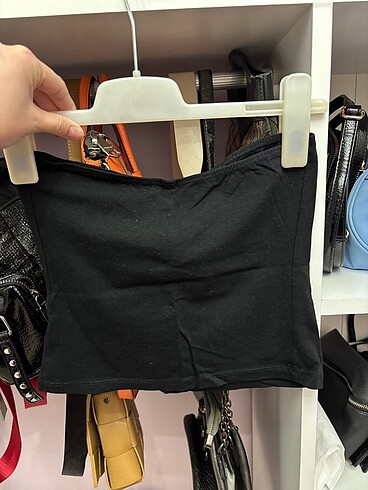 penti straplez siyah üst - Görsel 4