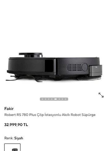 Fakir Robert RS 780 Plus Akıllı Robot Süpürge - Görsel 6