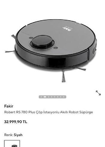 Fakir Robert RS 780 Plus Akıllı Robot Süpürge - Görsel 5