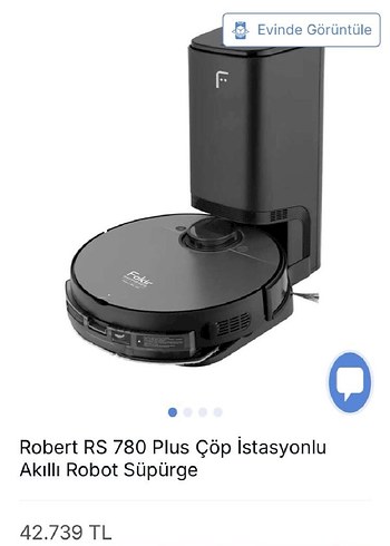 Fakir Robert RS 780 Plus Akıllı Robot Süpürge - Görsel 2