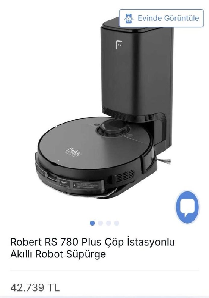 Fakir Robert RS 780 Plus Akıllı Robot Süpürge - Görsel 2