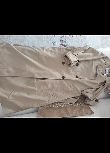 xs Beden camel Renk Stradivarius trenckot