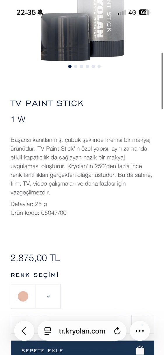 Kryolan fondöten - Görsel 5