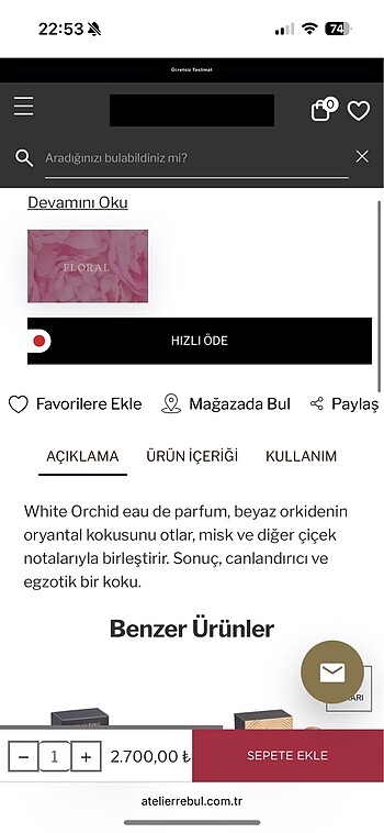 Atelier rebul white orchid parfüm - Görsel 6