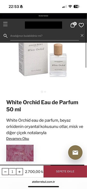 Atelier rebul white orchid parfüm - Görsel 7