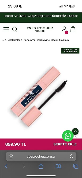  Beden Yves rocher maskara