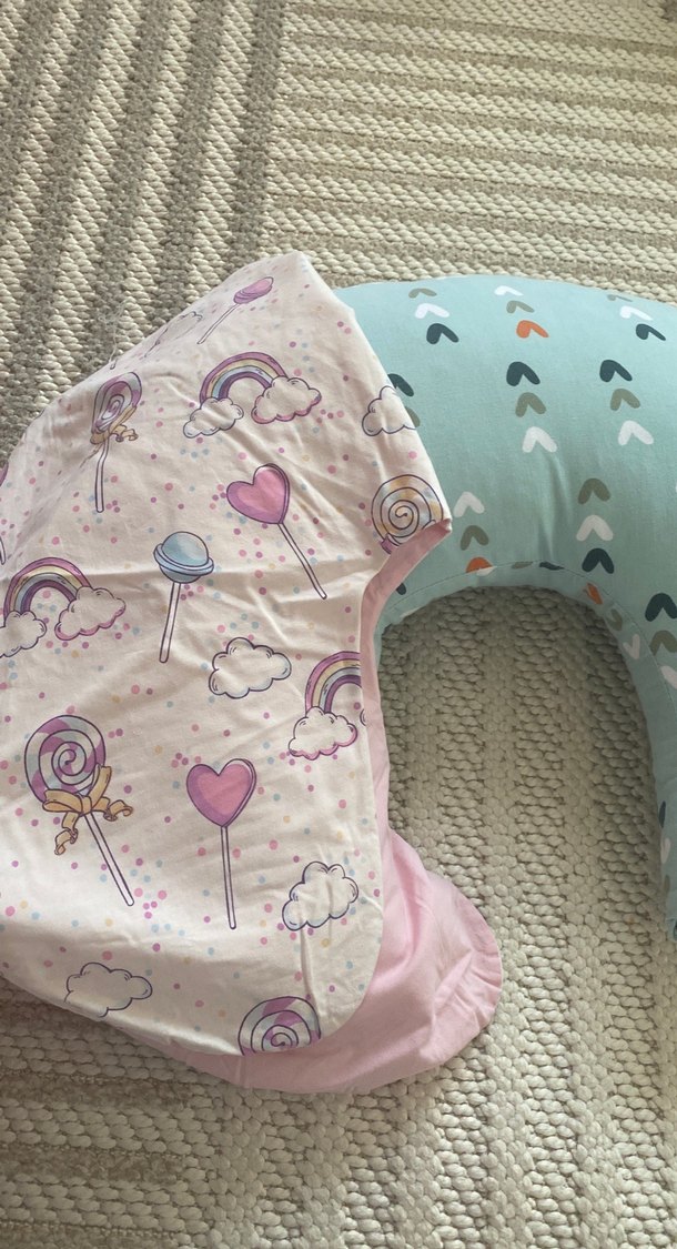 Turkuaz Desenli Emzirme ve Hamile Yastığı - Görsel 2