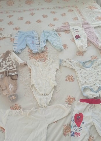 3 Ay Beden Bebek Tarz Kıyafet Seti 11 parça