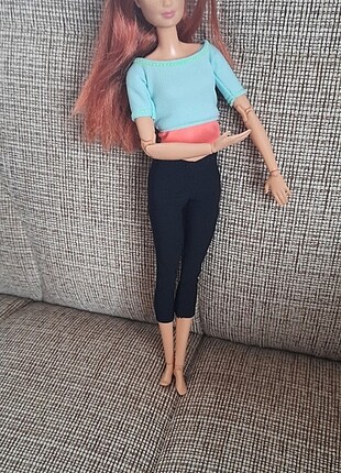 Barbie sonsuz hareket bebeği kızıl saçlı 
