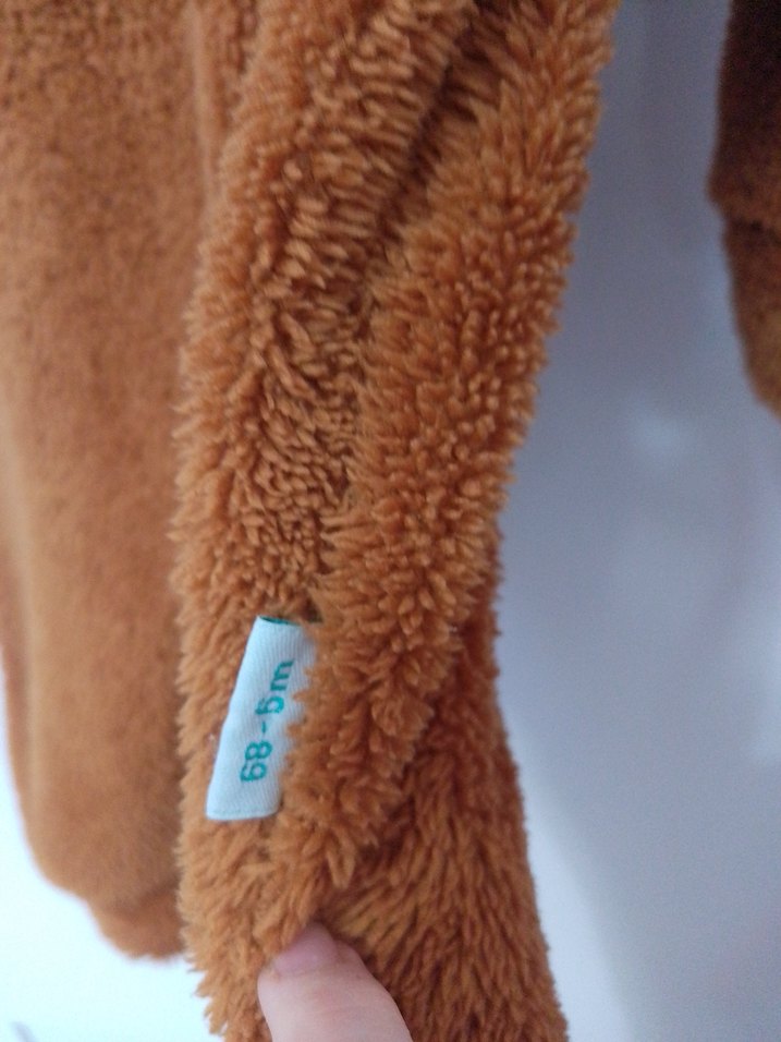 Kahverengi Kürklü Bebek Tulum - Görsel 2