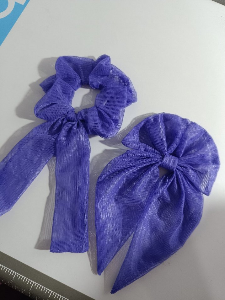 Mor Kurdeleli Kadın Saç Aksesuarları - Görsel 2