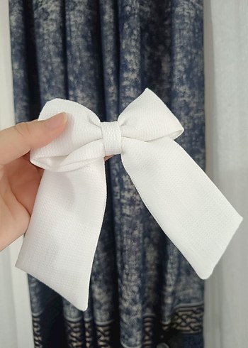 Kırmızı Fiyonklu Vintage Saç Aksesuarı - Görsel 5