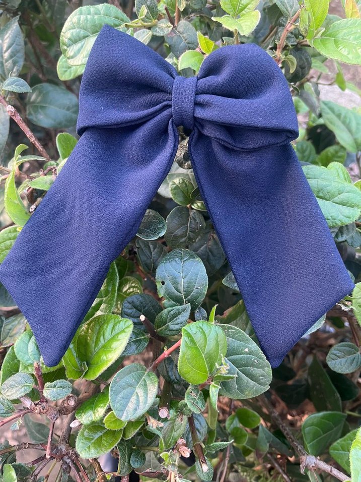 Kırmızı Fiyonklu Vintage Saç Aksesuarı - Görsel 2