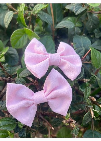 Renkli Fiyonk Saç Tokalari 2li - Görsel 3