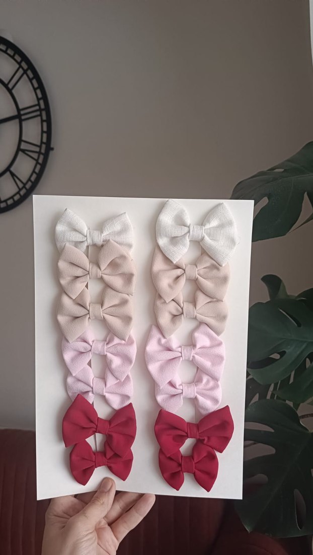 Renkli Fiyonk Saç Tokalari 2li - Görsel 5