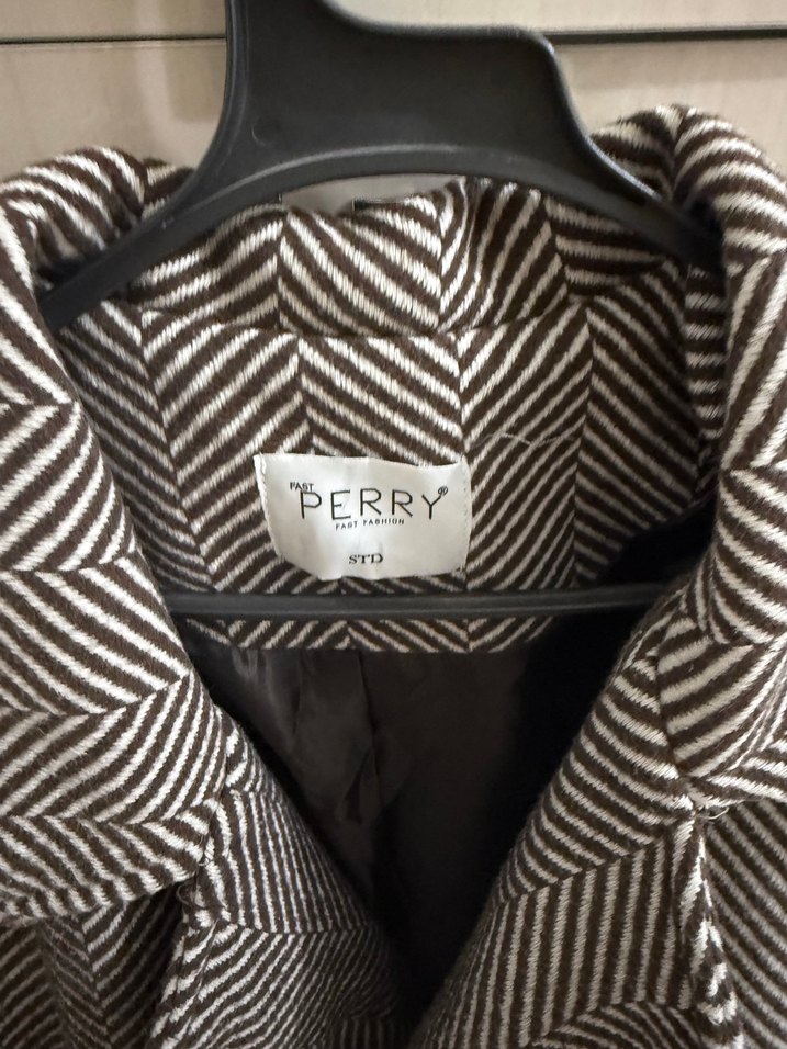 Desenli Oversize Kışlık Kaban - Görsel 2