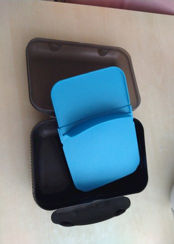 Mavi Tupperware beslenme Kabı - Görsel 4