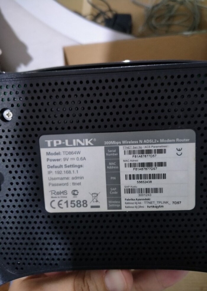 TTNet tplink modem  - Görsel 3