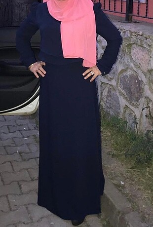 Tesettür lacivert en sevdiğim elbiselerimden biri