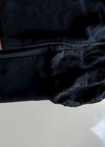 Gri Midi Kadın Ofis Eteği ve Siyah Uzun Kollu Bluz etek yenı - Görsel 4