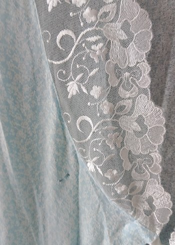 Mavi Bohem Midi Kadın Sabahlık - Görsel 5