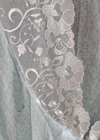 Mavi Bohem Midi Kadın Sabahlık - Görsel 2