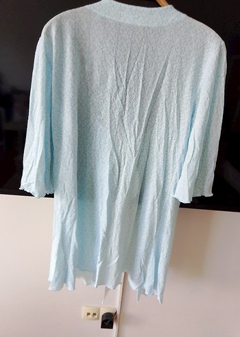 Mavi Bohem Midi Kadın Sabahlık - Görsel 4