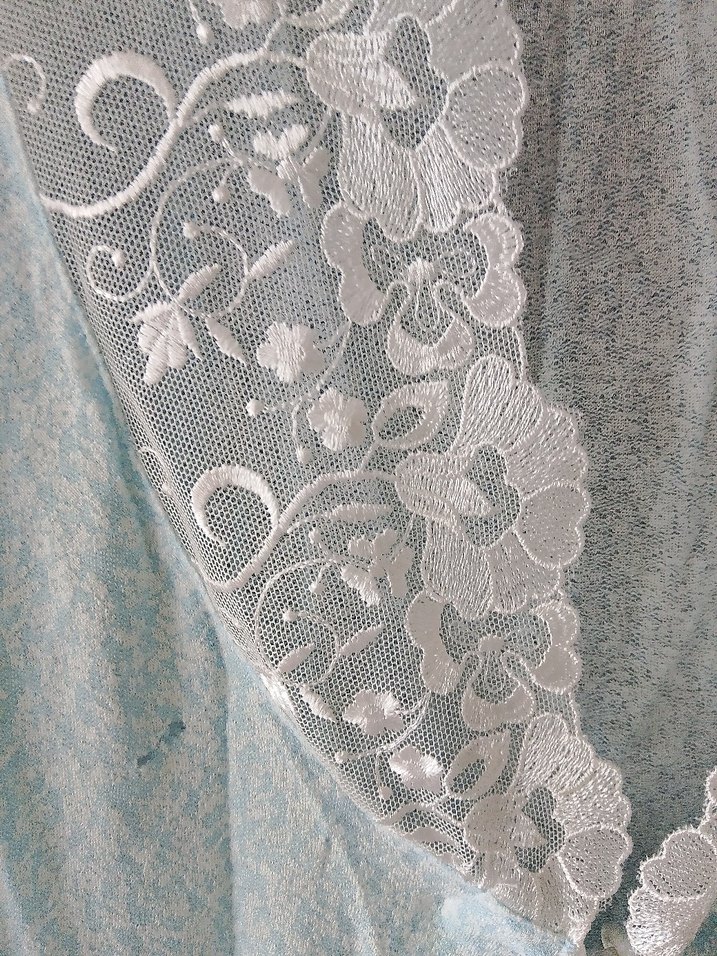 Mavi Bohem Midi Kadın Sabahlık - Görsel 2