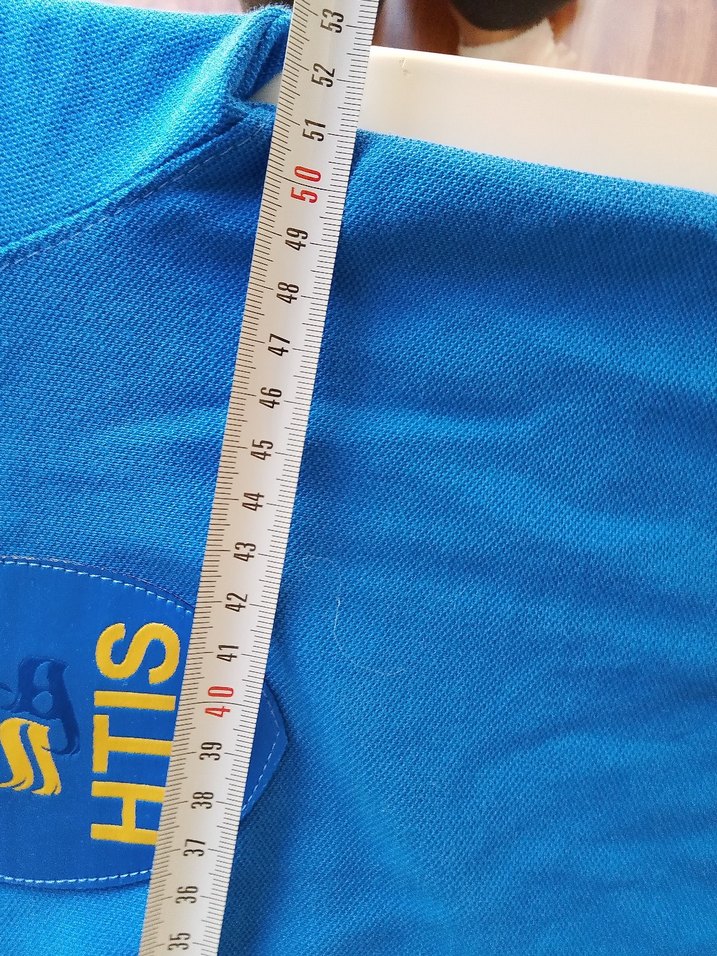 Mavi Uzun Kollu Polo Tişört - Görsel 5