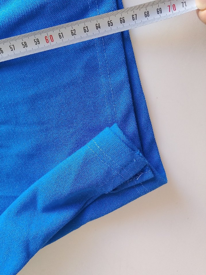 Mavi Uzun Kollu Polo Tişört - Görsel 4