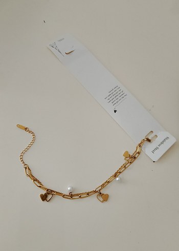 Altın Renk Zincir Detaylı Kadın El Zinciri - Görsel 4