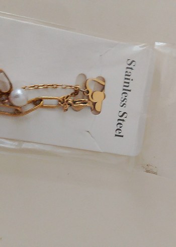 Altın Renk Zincir Detaylı Kadın El Zinciri - Görsel 2