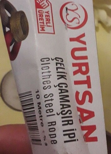  Celık çamaşır ipi 