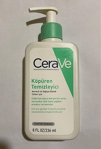 CERAVE KÖPÜREN TEMİZLEYİCİ