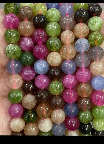 Turmalin doğal taş dizi 8mm