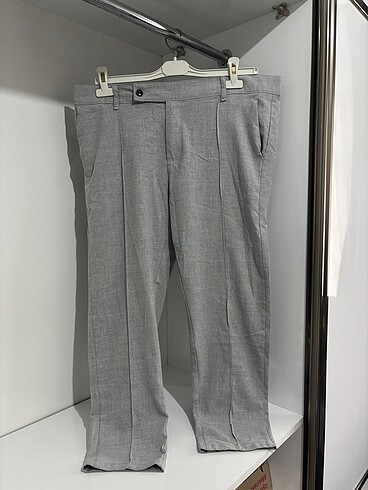 hello7 Erkek Gri Kumaş Pantolon