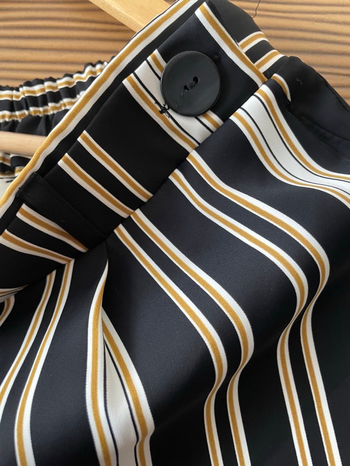 Kadın Çizgili pantolon - Görsel 3