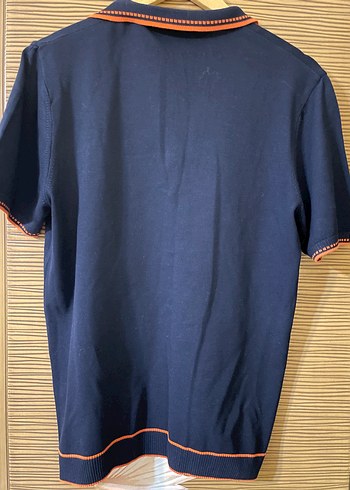 Erkek Lacivert Fermuarlı Polo Tişört - Görsel 3