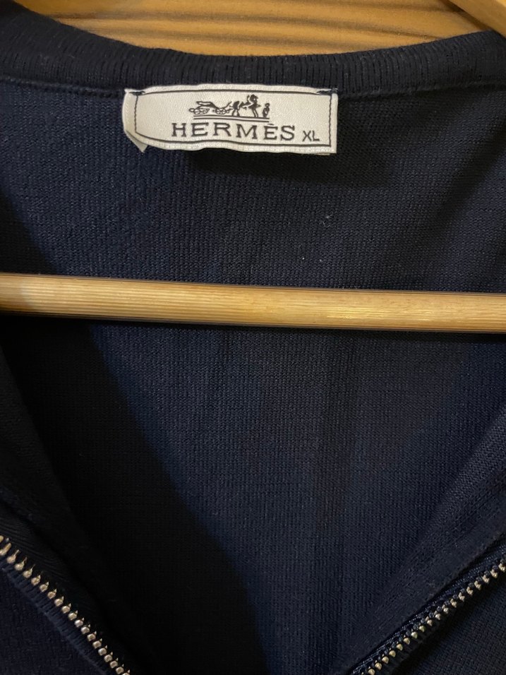 Erkek Lacivert Fermuarlı Polo Tişört - Görsel 2