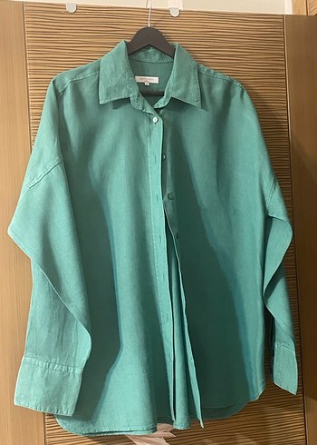 Pierre Cardin Keten Oversize Gömlek - Görsel 6
