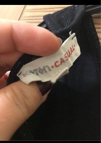 l Beden Simli askılı yazlık Koton Bluz