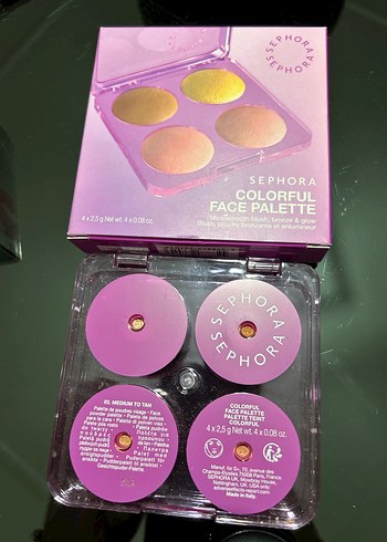  Beden Sephora Renkli Yüz Paleti - Koyu Pembe Tonlar
