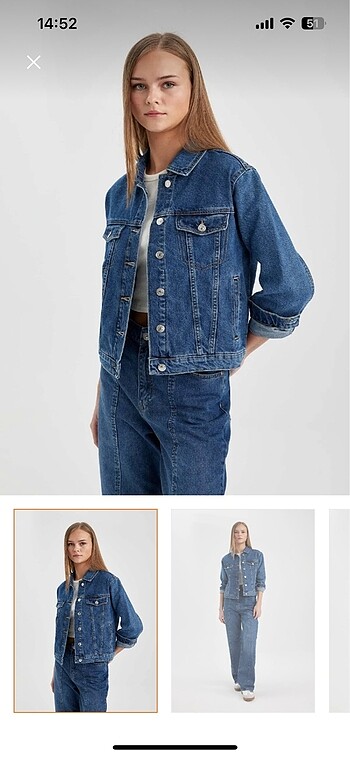 Defacto regular fit jean ceket