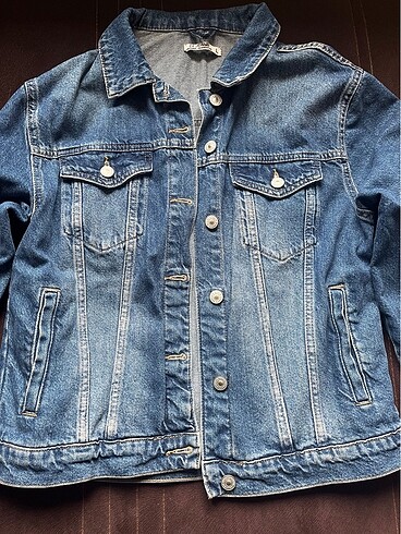 l Beden lacivert Renk Defacto regular fit jean ceket