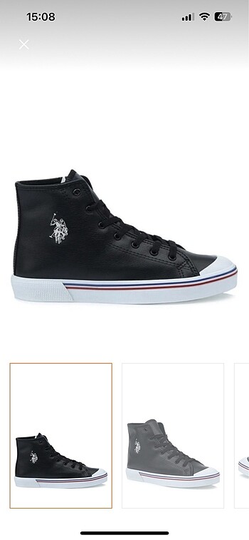 U.S. Polo Assn. bağcıklı suni deri kadın ayakkabı